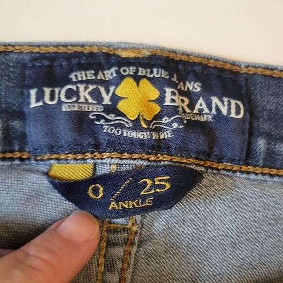 Lucky brand Brooke straight ankle jeans sz 25 - Picture 5 of 9